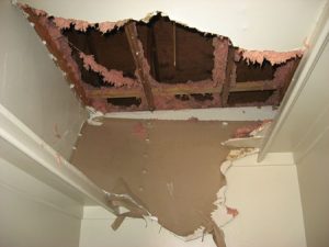 Ceiling-drywall-damage-from-a-roof-leak